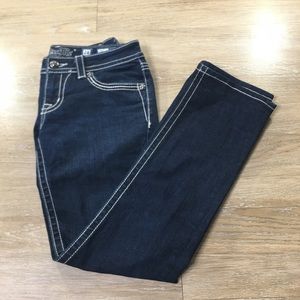 Miss me dark wash straight size 28